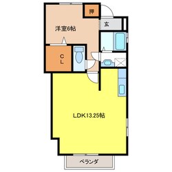 ローズコート337　Aの物件間取画像